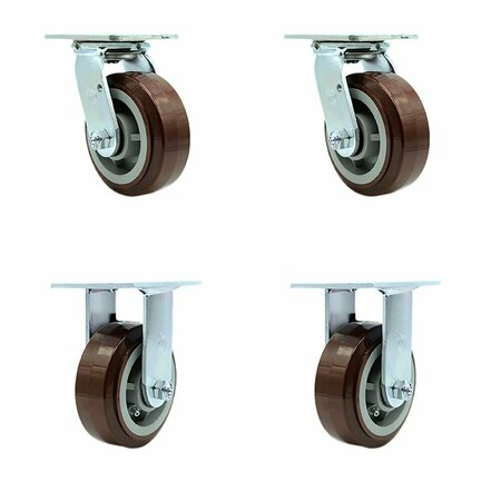 SERVICE CASTER Replacement Caster Set for Magliner Caster Set 86138, 4PK MAG-SCC-30CS520-PPUR-2-R-2